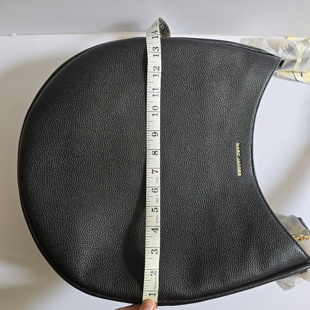 Marc Jacobs Large Leather Hobo Bag Black - Picture 12 of 13